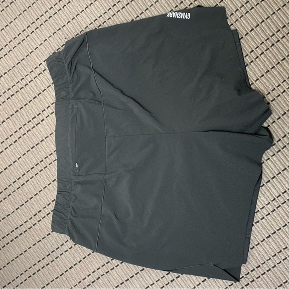 Gymshark Speed Run Black 5" Sport 2 In 1 Shorts Built-in Pocket Back Zip Sz XXL - Picture 5 of 11